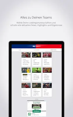 Sky Sport Fußball News & mehr android App screenshot 0