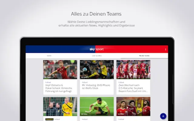 Sky Sport Fußball News & mehr android App screenshot 13