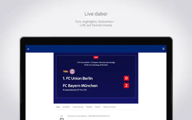 Sky Sport Fußball News & mehr android App screenshot 14