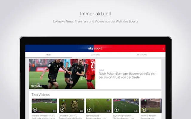 Sky Sport Fußball News & mehr android App screenshot 15