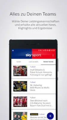 Sky Sport Fußball News & mehr android App screenshot 18