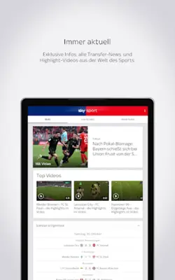 Sky Sport Fußball News & mehr android App screenshot 2