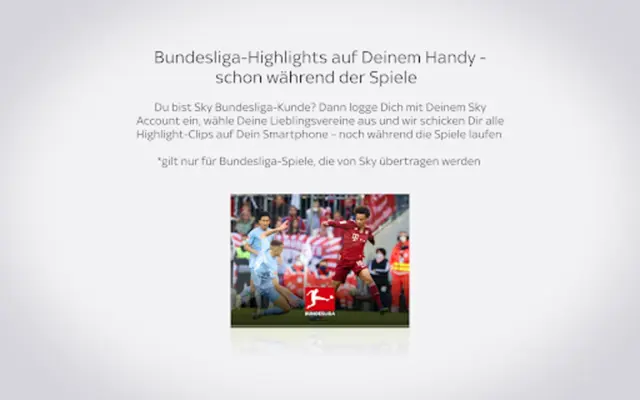 Sky Sport Fußball News & mehr android App screenshot 3