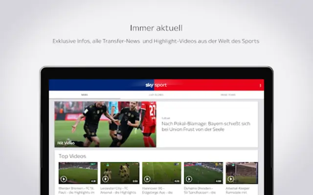 Sky Sport Fußball News & mehr android App screenshot 7